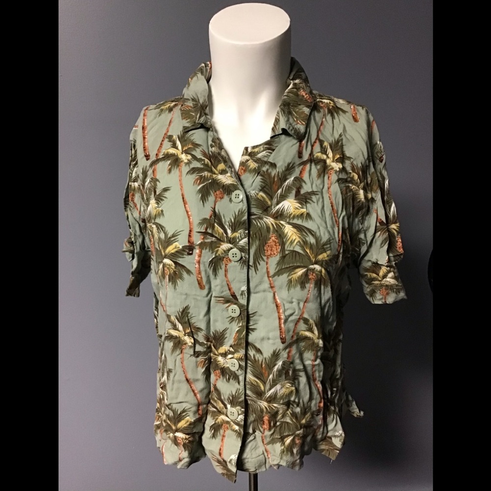 Womens Robert Louis PS Hawaiian Palm tree Tropical